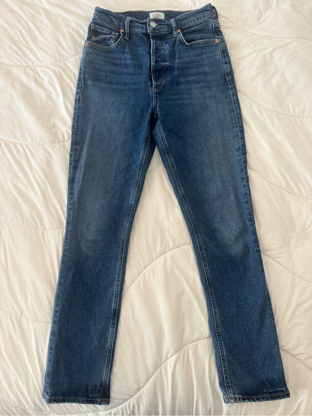Citizens Of Humanity Charlotte Straight Leg Jeans in Dark Blue